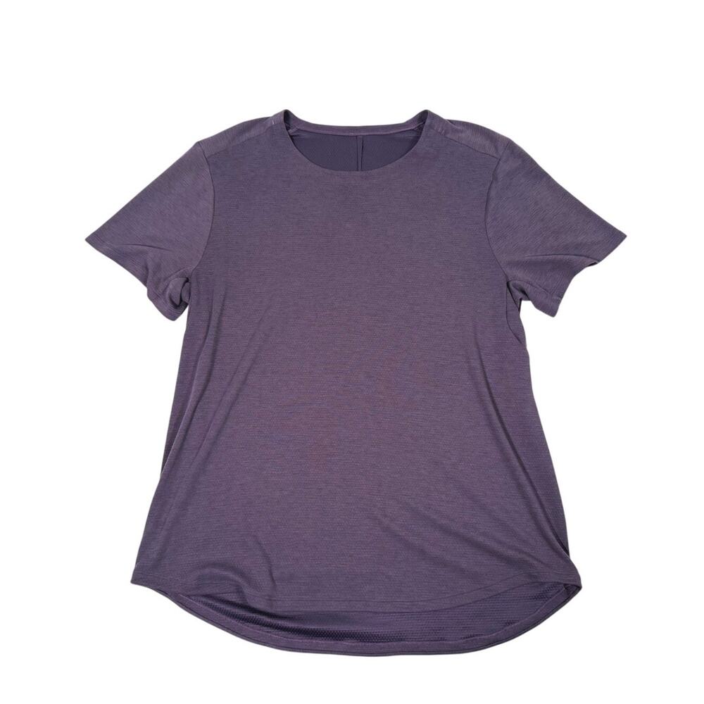 Lululemon Mens Conflux Short Sleeve Athletic Shirt Size S Purple Gym Workout - Picture 2 of 10